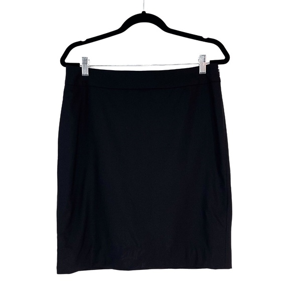 Classiques Entier Women’s Size 10 Medium Solid Black Wool Blend Pencil Skirt - Picture 1 of 9